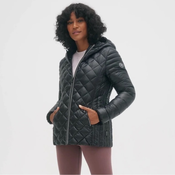 Noize l Black Samira Lightweight Short Length Puffer Hood Jacket Like New! Small - Picture 10 of 11